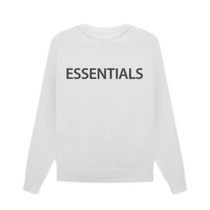 Essentials White Sweatshirt